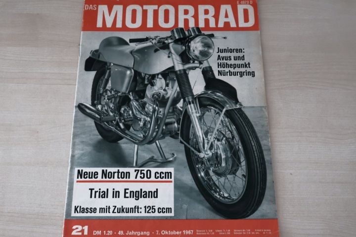 Deckblatt Motorrad (21/1967)