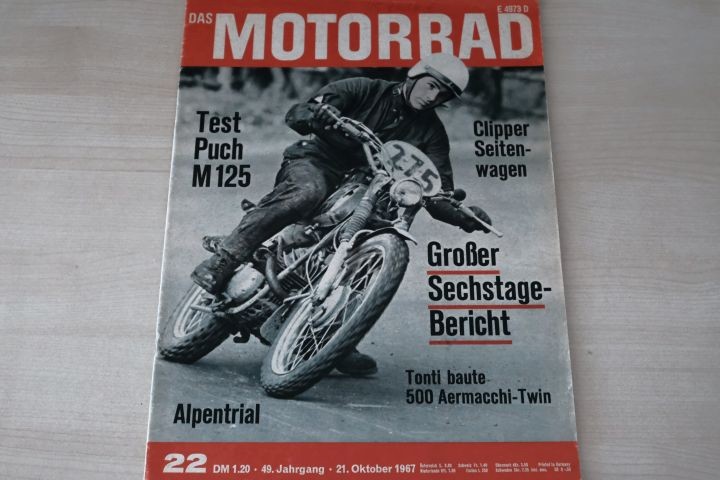 Deckblatt Motorrad (22/1967)