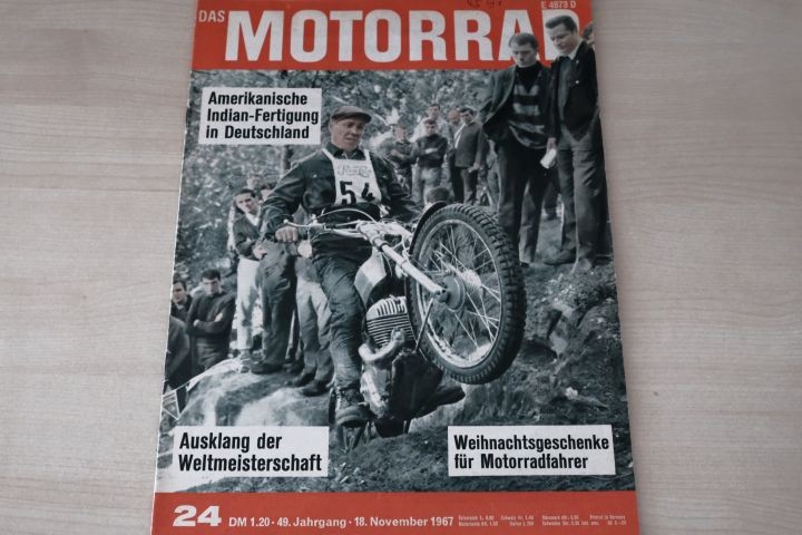 Deckblatt Motorrad (24/1967)