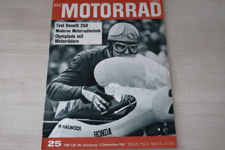 Deckblatt Motorrad (25/1967)