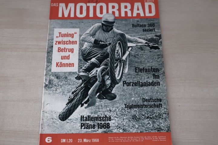 Deckblatt Motorrad (06/1968)