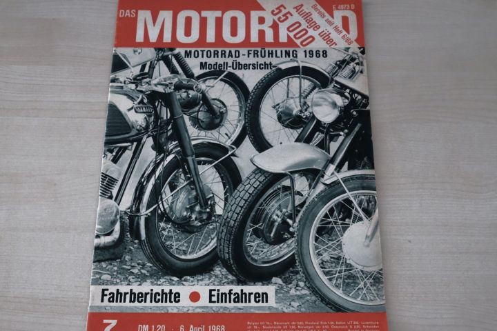 Deckblatt Motorrad (07/1968)