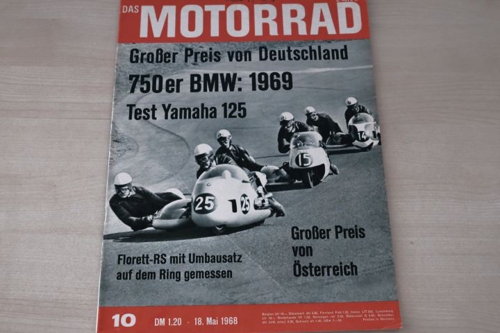 Deckblatt Motorrad (10/1968)
