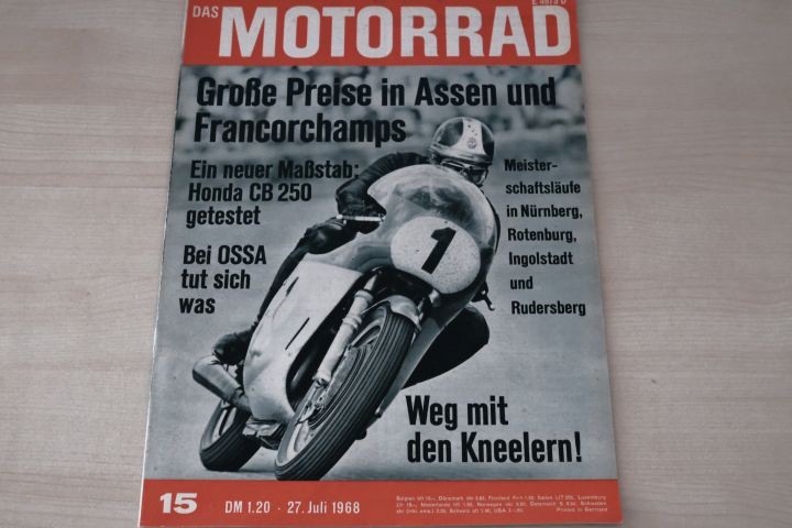 Deckblatt Motorrad (15/1968)