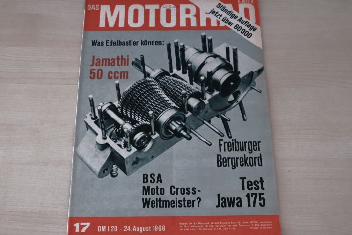 Deckblatt Motorrad (17/1968)