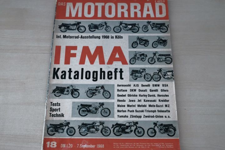 Deckblatt Motorrad (18/1968)