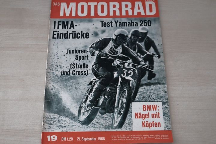 Deckblatt Motorrad (19/1968)