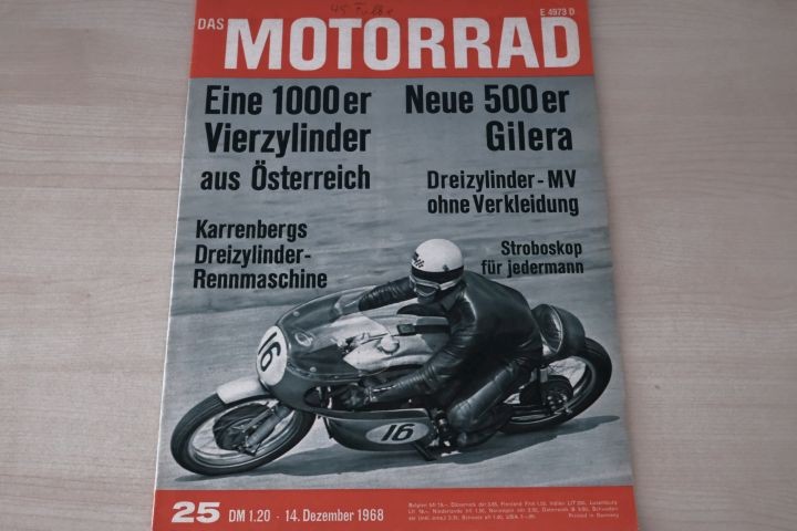 Deckblatt Motorrad (25/1968)