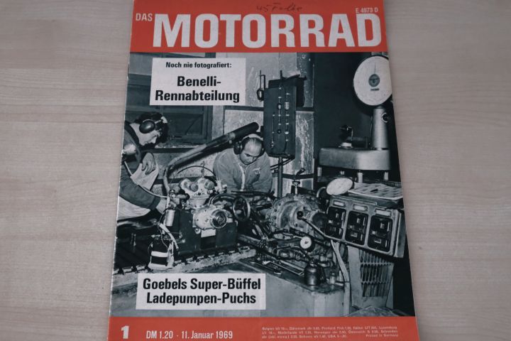Deckblatt Motorrad (01/1969)