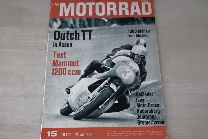 Deckblatt Motorrad (15/1969)