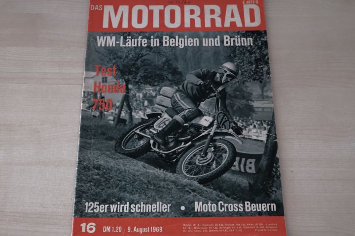 Deckblatt Motorrad (16/1969)