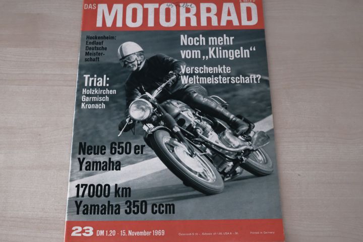 Deckblatt Motorrad (23/1969)