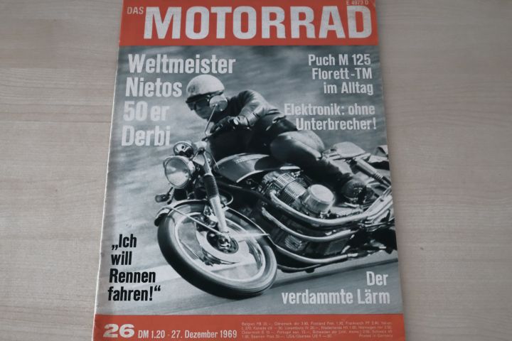 Deckblatt Motorrad (26/1969)