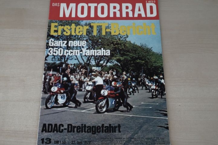 Deckblatt Motorrad (13/1970)