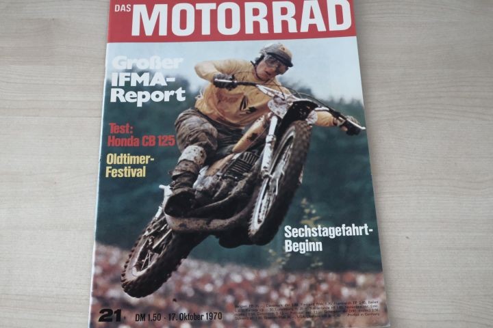 Deckblatt Motorrad (21/1970)