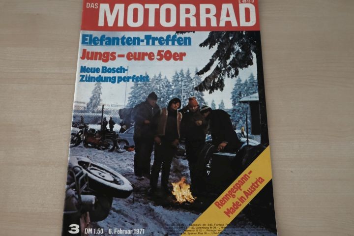 Deckblatt Motorrad (03/1971)