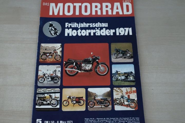 Deckblatt Motorrad (05/1971)