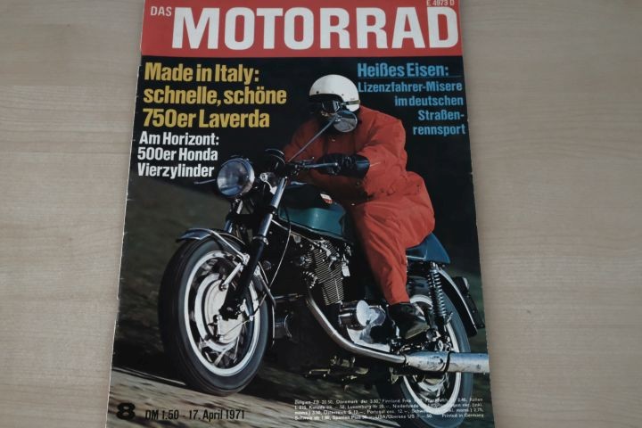 Deckblatt Motorrad (08/1971)