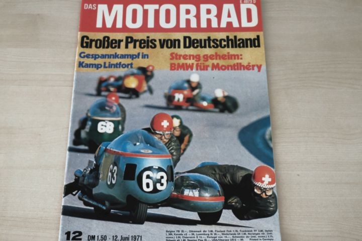 Deckblatt Motorrad (12/1971)