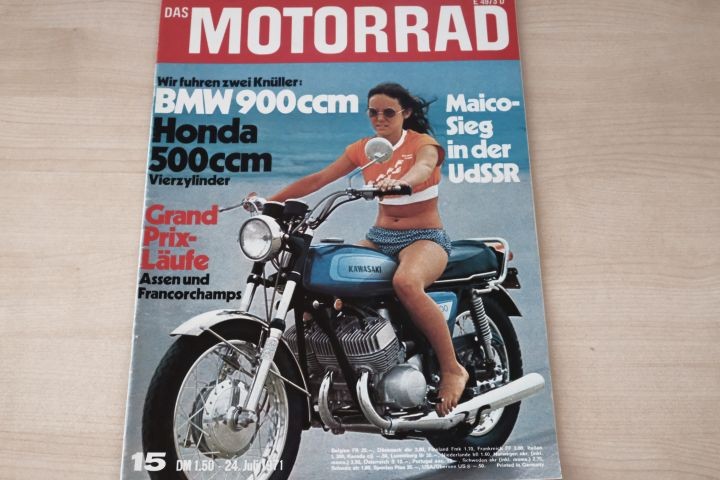Deckblatt Motorrad (15/1971)