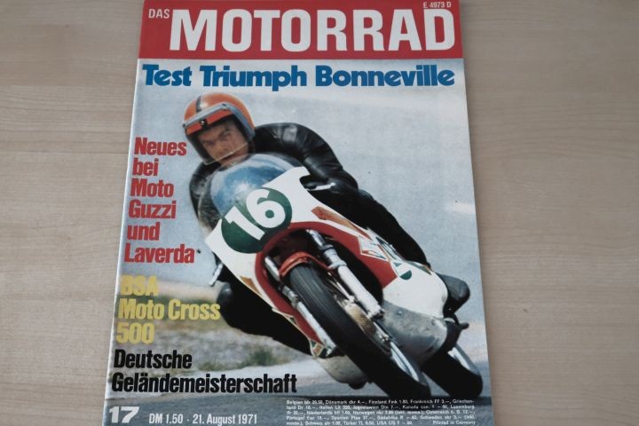 Deckblatt Motorrad (17/1971)