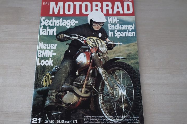 Deckblatt Motorrad (21/1971)