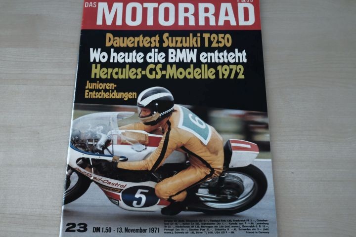 Deckblatt Motorrad (23/1971)