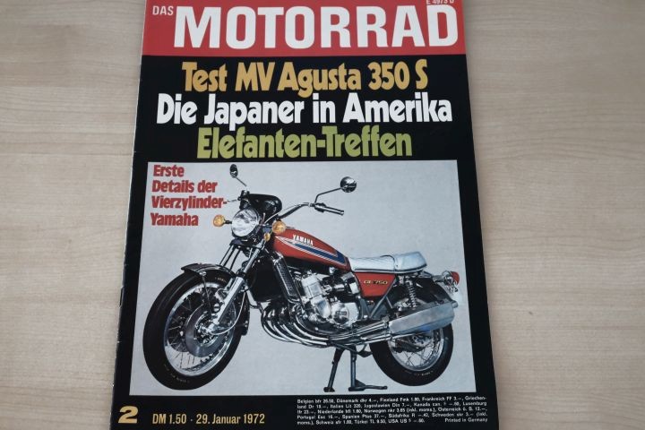 Deckblatt Motorrad (02/1972)