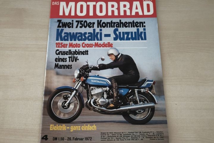 Deckblatt Motorrad (04/1972)