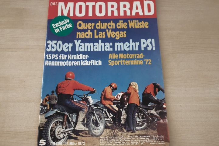 Deckblatt Motorrad (05/1972)