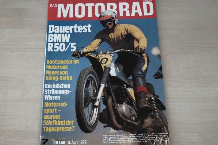 Deckblatt Motorrad (07/1972)
