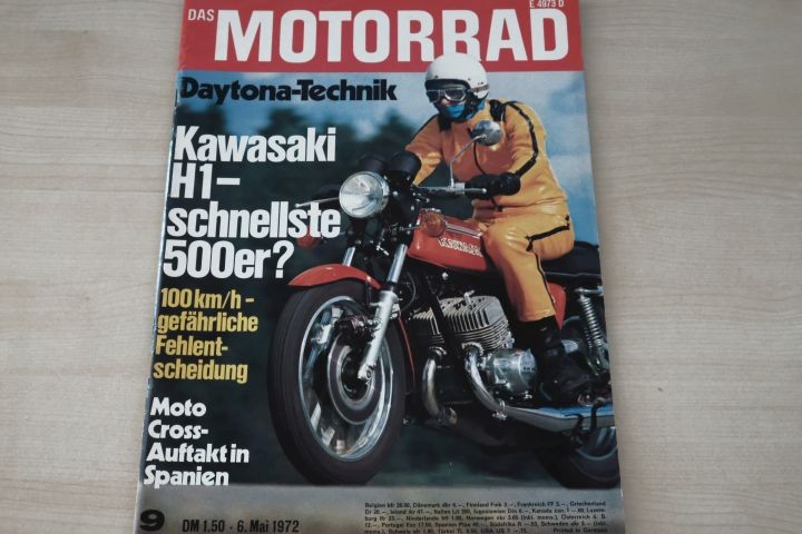 Deckblatt Motorrad (09/1972)