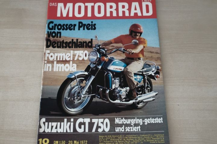 Deckblatt Motorrad (10/1972)