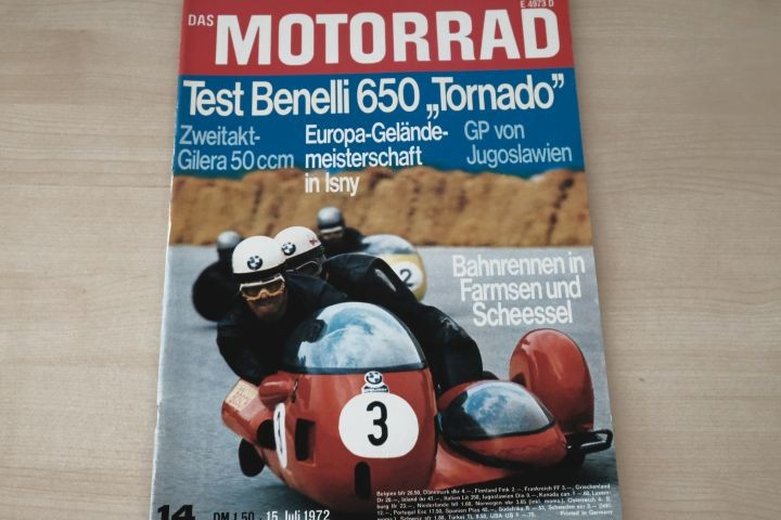 Deckblatt Motorrad (14/1972)