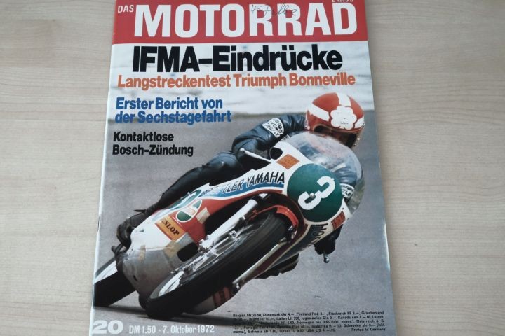 Deckblatt Motorrad (20/1972)