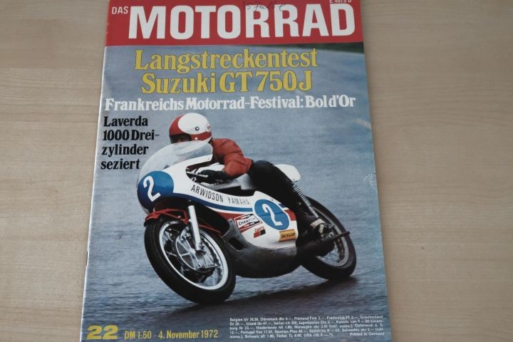 Deckblatt Motorrad (22/1972)