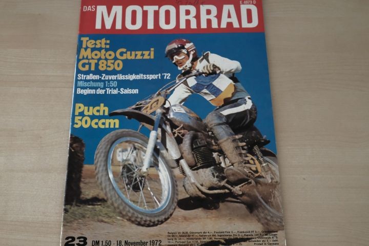 Deckblatt Motorrad (23/1972)