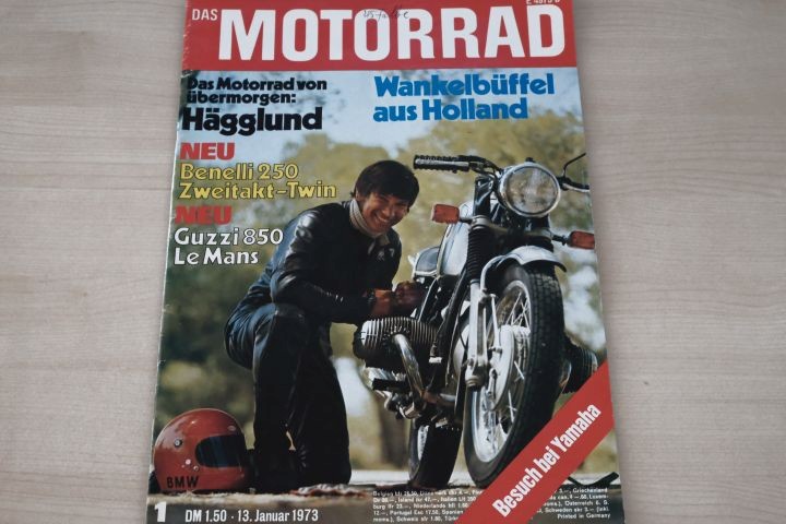 Deckblatt Motorrad (01/1973)