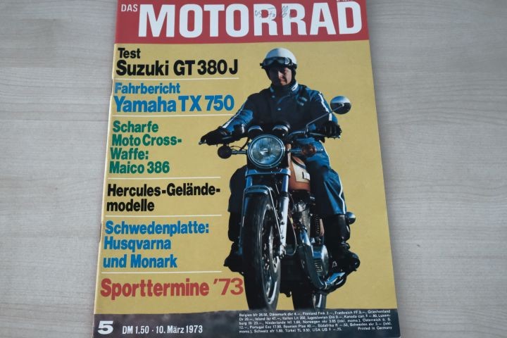 Deckblatt Motorrad (05/1973)