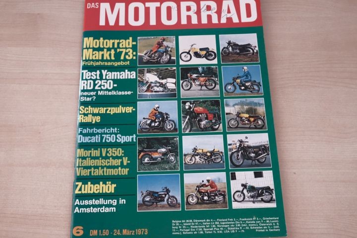 Deckblatt Motorrad (06/1973)