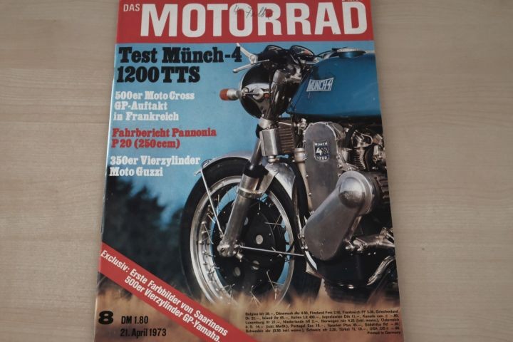 Deckblatt Motorrad (08/1973)