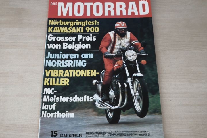Deckblatt Motorrad (15/1973)