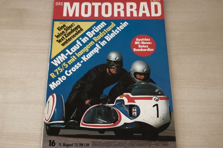 Deckblatt Motorrad (16/1973)