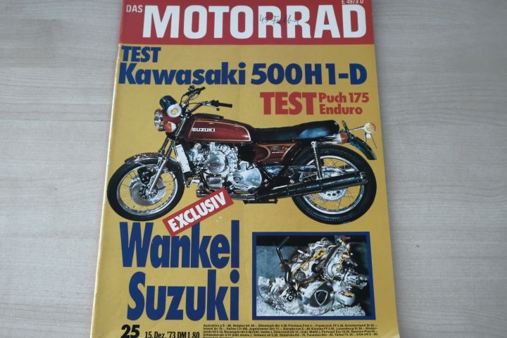 Deckblatt Motorrad (25/1973)