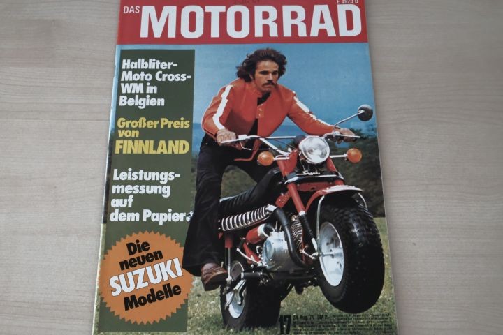 Deckblatt Motorrad (17/1974)