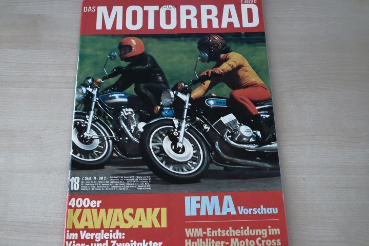 Deckblatt Motorrad (18/1974)