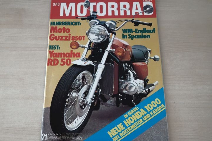 Deckblatt Motorrad (21/1974)