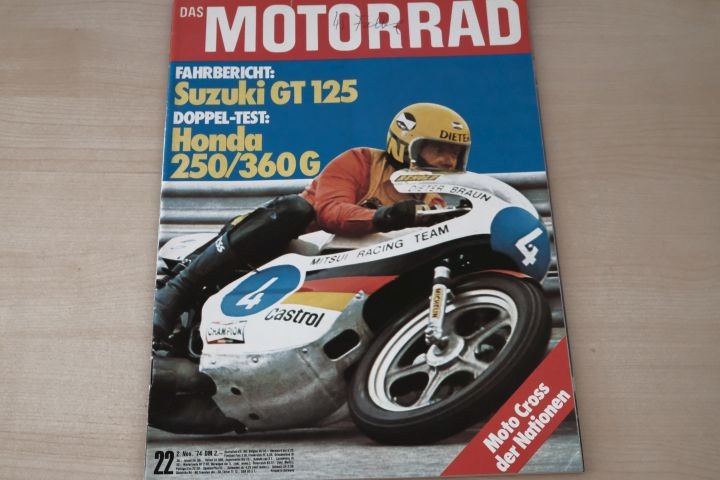 Deckblatt Motorrad (22/1974)