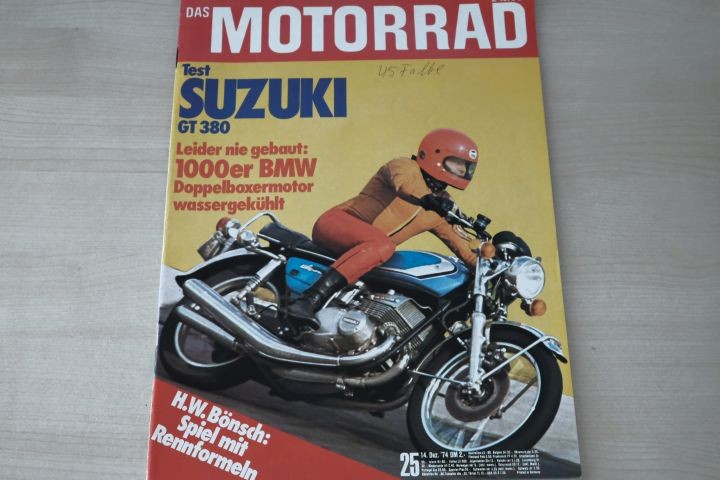 Deckblatt Motorrad (25/1974)