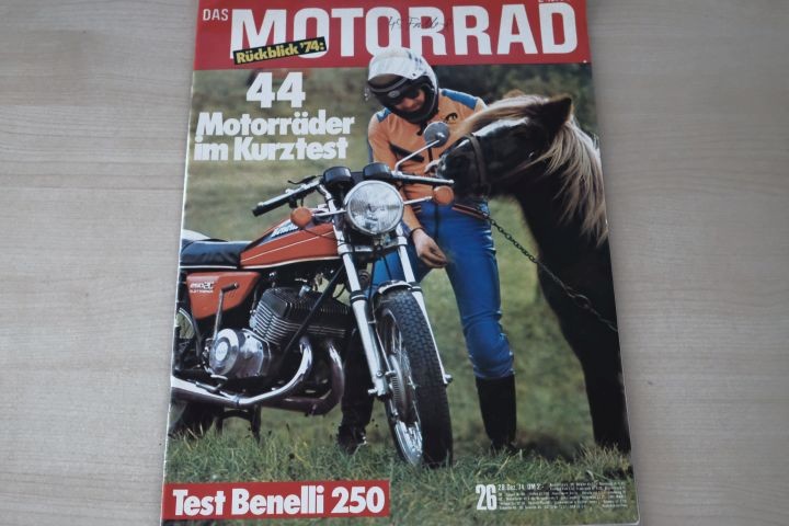 Deckblatt Motorrad (26/1974)
